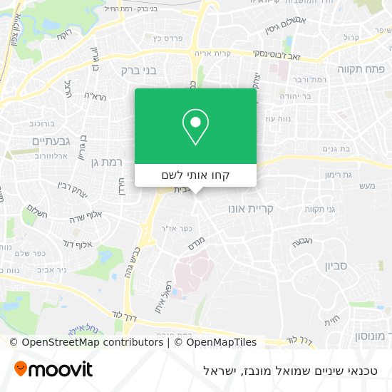 מפת טכנאי שיניים שמואל מונבז