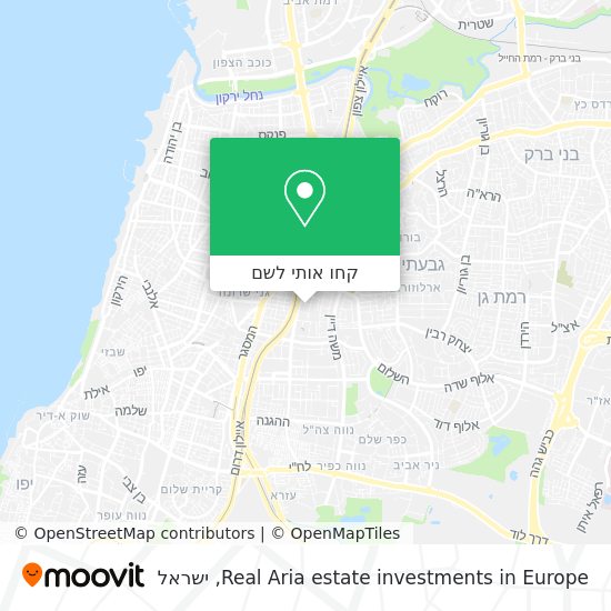 מפת Real Aria estate investments in Europe