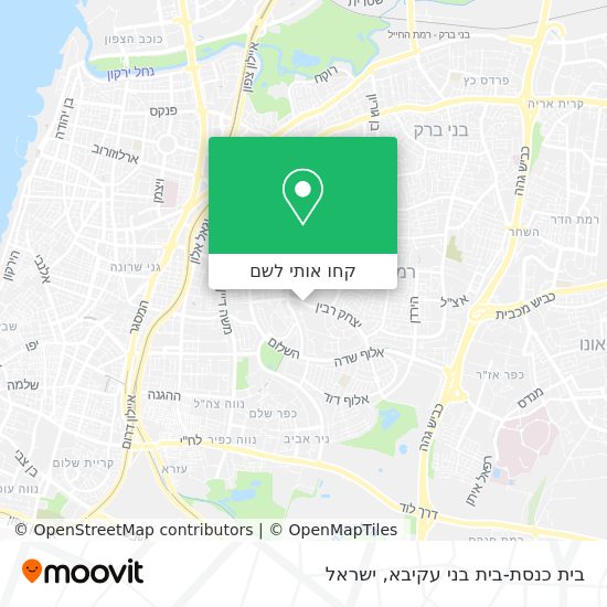 מפת בית כנסת-בית בני עקיבא