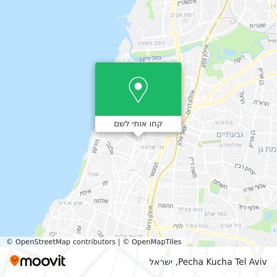 מפת Pecha Kucha Tel Aviv