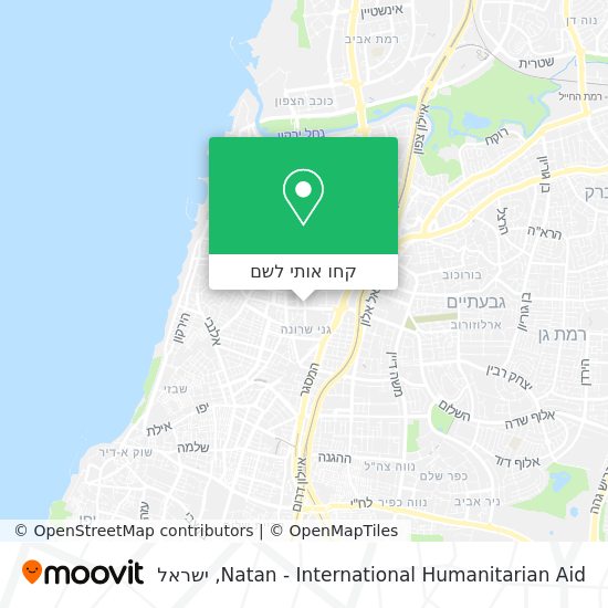 מפת Natan - International Humanitarian Aid