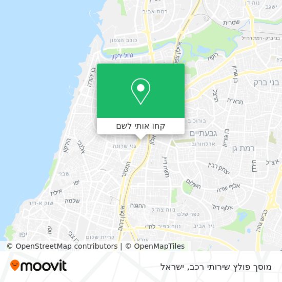 מפת מוסך פולץ שירותי רכב