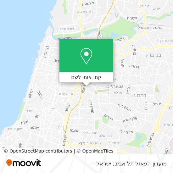 מפת מועדון הפאזל תל אביב