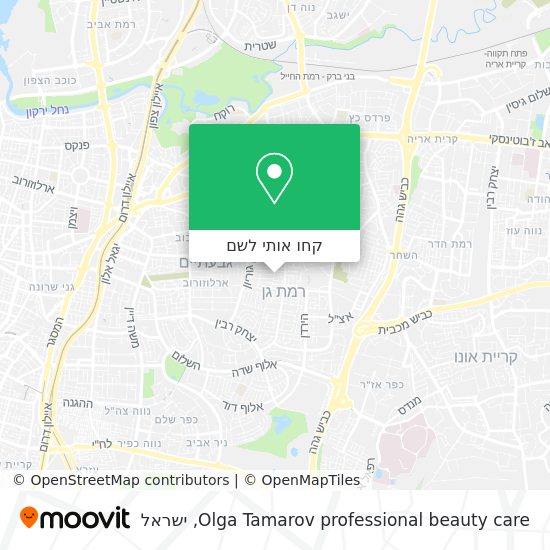 מפת Olga Tamarov professional beauty care