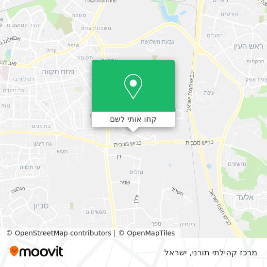 מפת מרכז קהילתי תורני