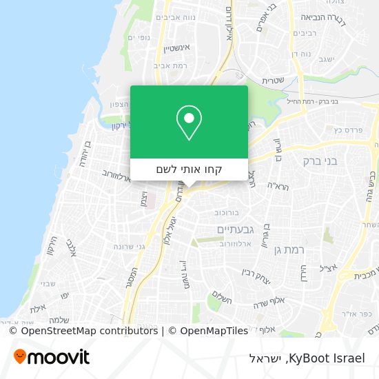 מפת KyBoot Israel