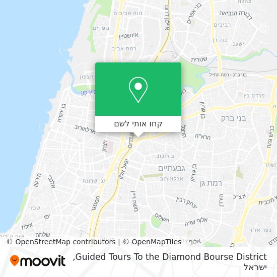 מפת Guided Tours To the Diamond Bourse District