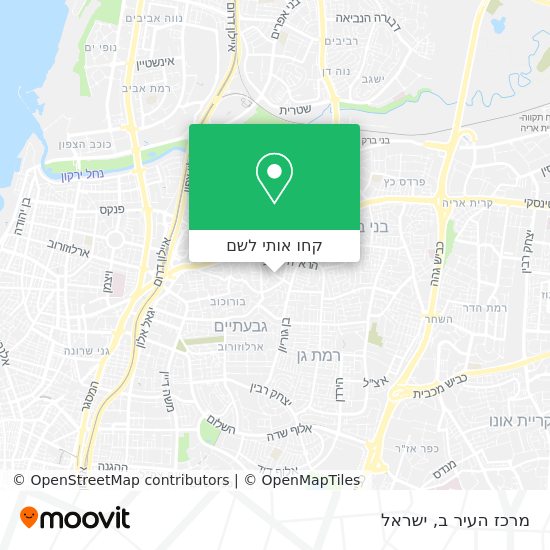 מפת מרכז העיר ב
