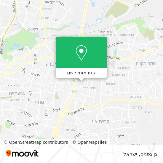 מפת גן גפנים