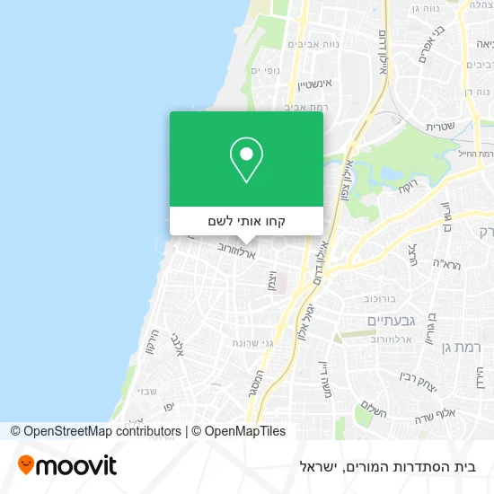מפת בית הסתדרות המורים