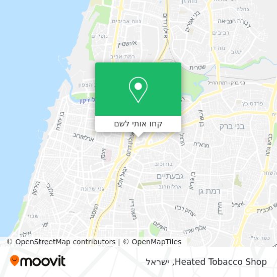 מפת Heated Tobacco Shop