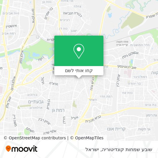 מפת שובע שמחות קונדיטוריה