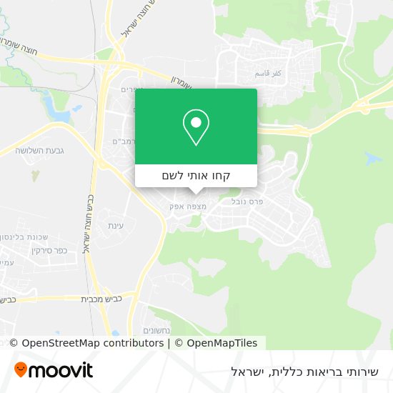 מפת שירותי בריאות כללית