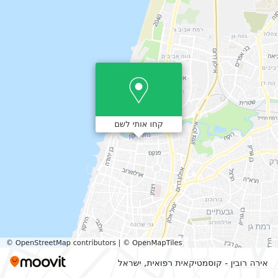 מפת אירה רובין - קוסמטיקאית רפואית