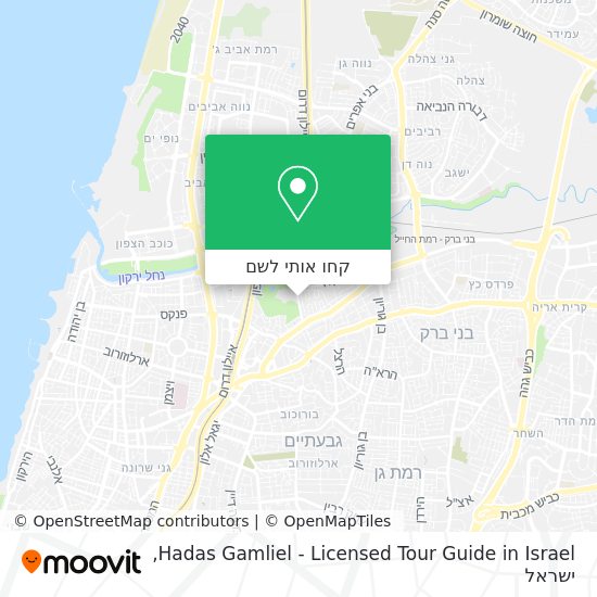 מפת Hadas Gamliel - Licensed Tour Guide in Israel