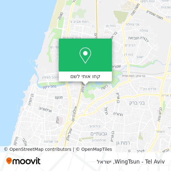 מפת WingTsun - Tel Aviv