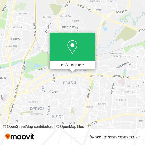 מפת ישיבת תומכי תמימים