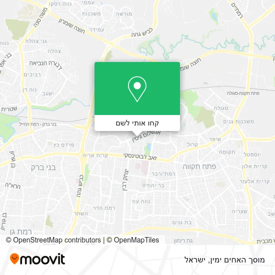 מפת מוסך האחים ימין