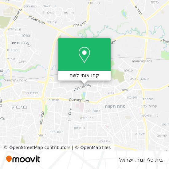 מפת בית כלי זמר