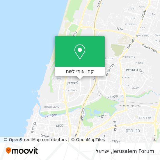 מפת Jerusalem Forum