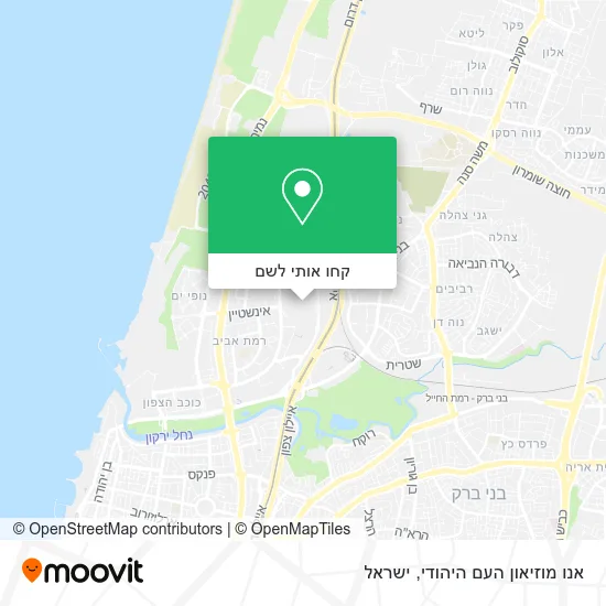 מפת אנו מוזיאון העם היהודי