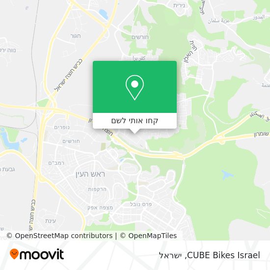 מפת CUBE Bikes Israel