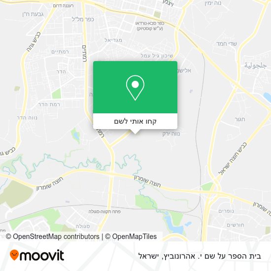 מפת בית הספר על שם י. אהרונוביץ