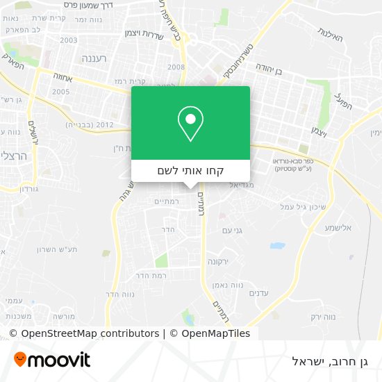 מפת גן חרוב