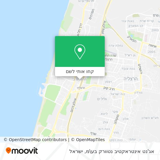 מפת אג'נט אינטראקטיב נטוורק בע\מ