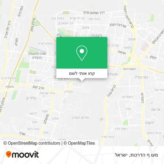 מפת מעו ף הדרכות