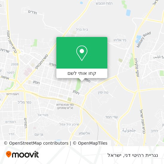 מפת נגריית רהיטי דני