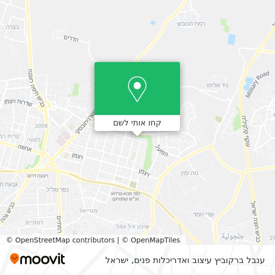 מפת ענבל ברקוביץ עיצוב ואדריכלות פנים