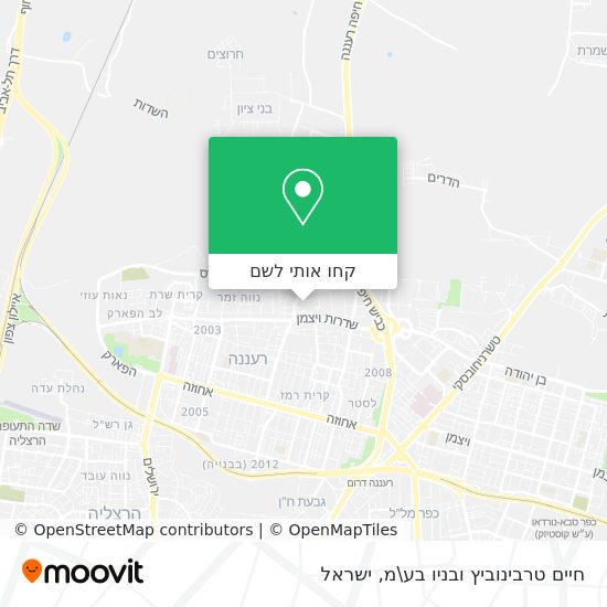 מפת חיים טרבינוביץ ובניו בע\מ