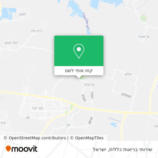 מפת שירותי בריאות כללית