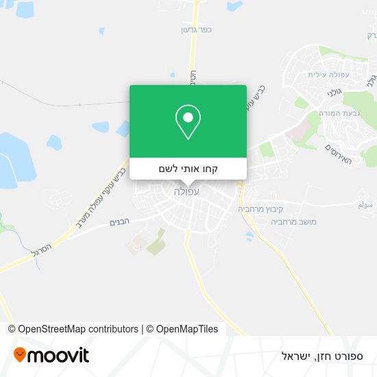 מפת ספורט חזן