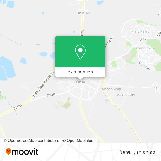 מפת ספורט חזן