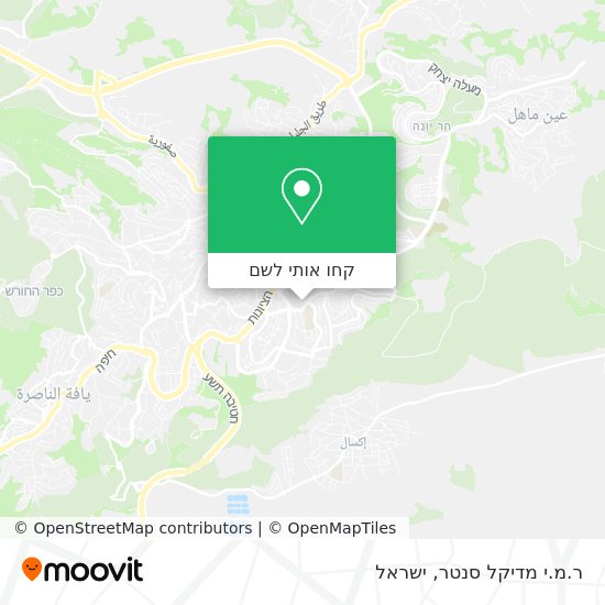 מפת ר.מ.י מדיקל סנטר