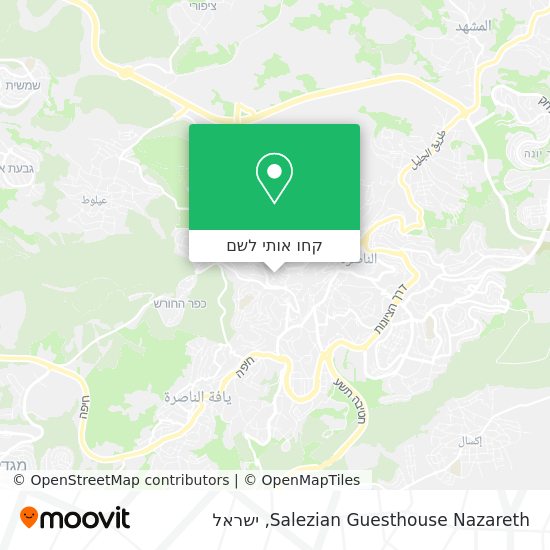 מפת Salezian Guesthouse Nazareth