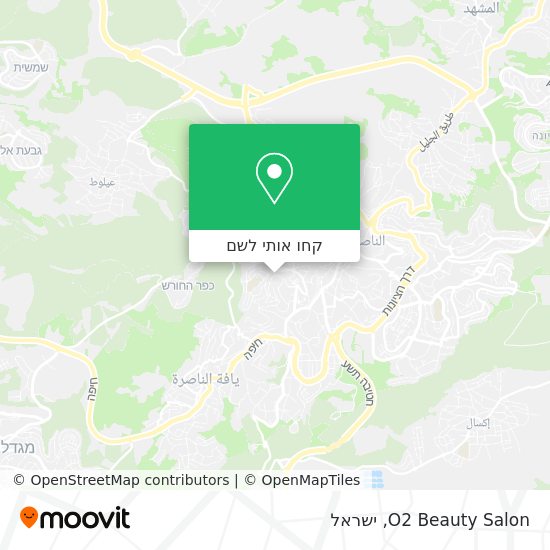 מפת O2 Beauty Salon