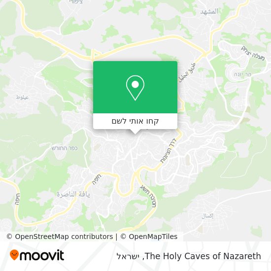 מפת The Holy Caves of Nazareth