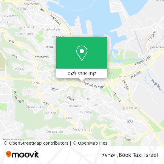 מפת Book Taxi Israel