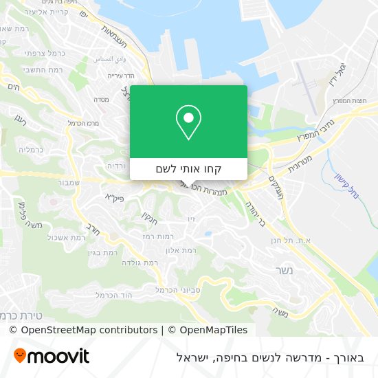 מפת באורך - מדרשה לנשים בחיפה