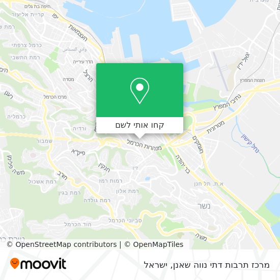 מפת מרכז תרבות דתי נווה שאנן