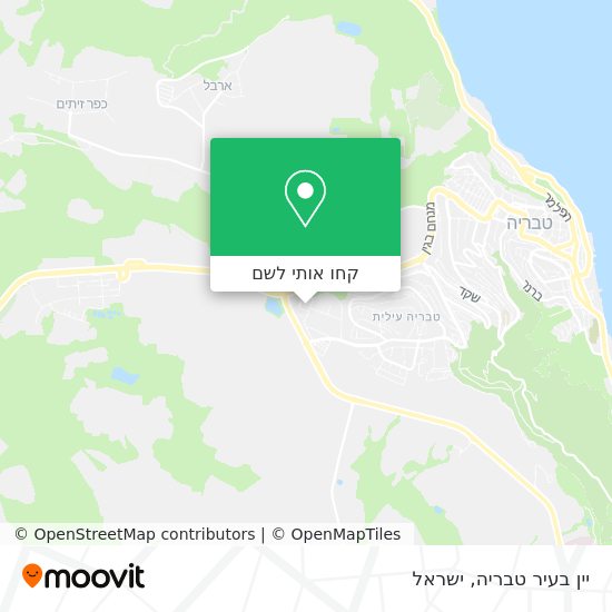 מפת יין בעיר טבריה