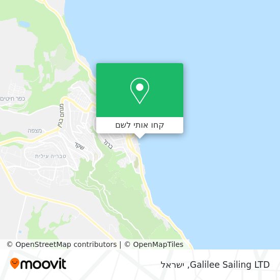 מפת Galilee Sailing LTD