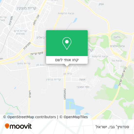 מפת סנדוויץ' גבי