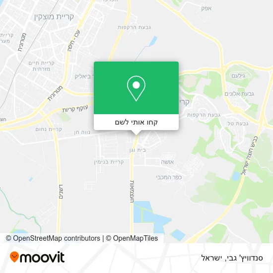 מפת סנדוויץ' גבי