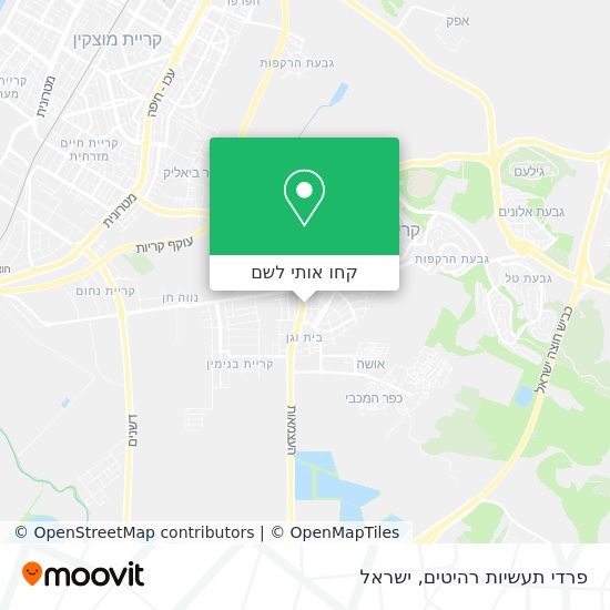 מפת פרדי תעשיות רהיטים