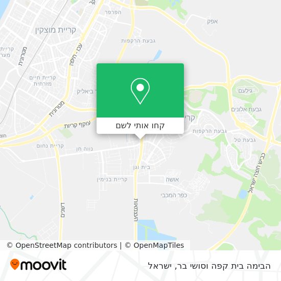 מפת הבימה בית קפה וסושי בר