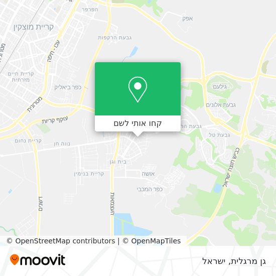 מפת גן מרגלית